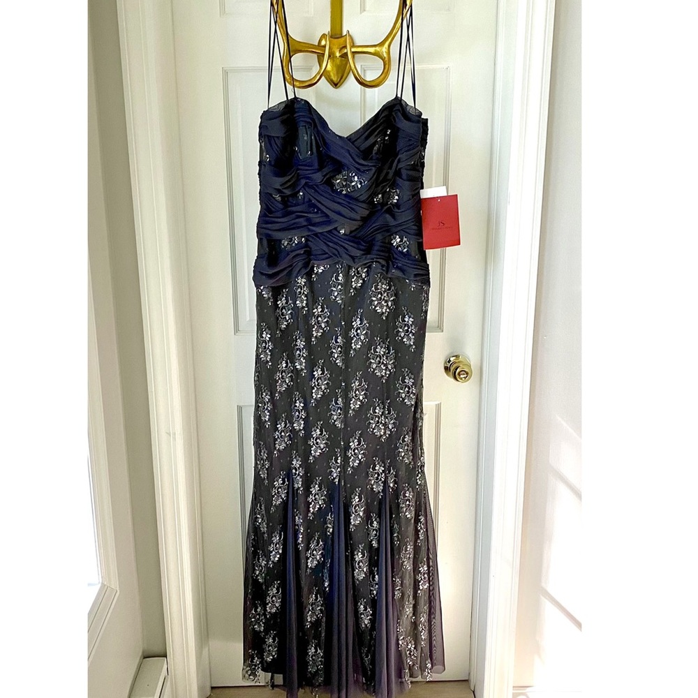 JS Collections Ethereal Gray Dress. Size 14